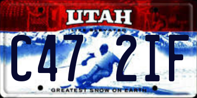 UT license plate C472IF