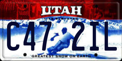 UT license plate C472IL
