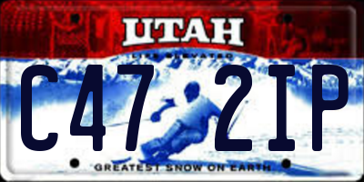 UT license plate C472IP