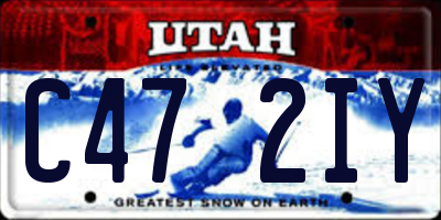 UT license plate C472IY