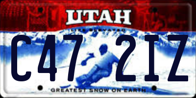 UT license plate C472IZ