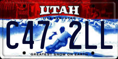UT license plate C472LL