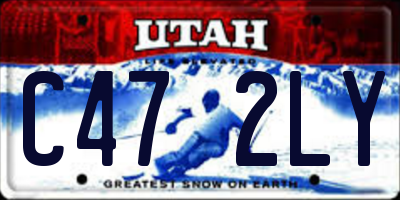 UT license plate C472LY