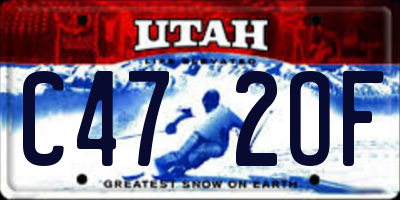 UT license plate C472OF