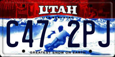 UT license plate C472PJ