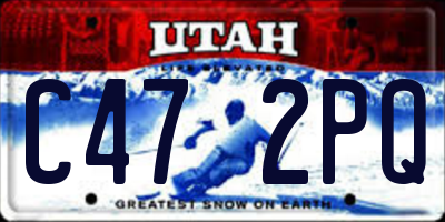 UT license plate C472PQ