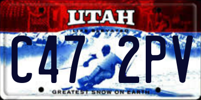 UT license plate C472PV