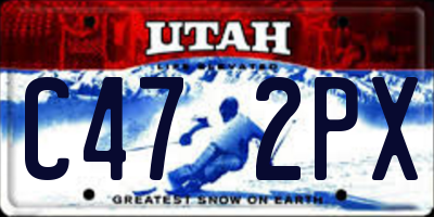 UT license plate C472PX