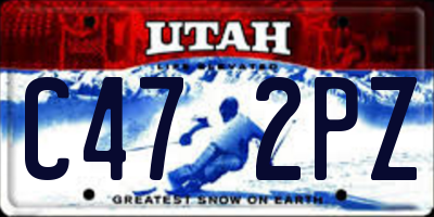UT license plate C472PZ