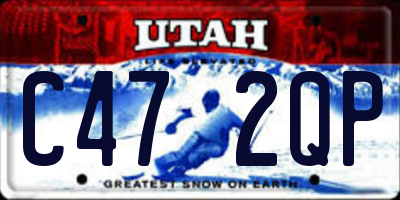 UT license plate C472QP