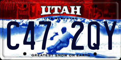 UT license plate C472QY