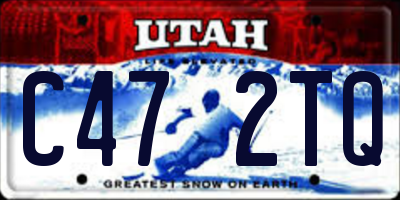UT license plate C472TQ