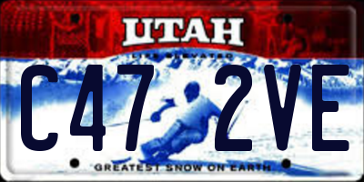UT license plate C472VE