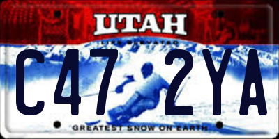 UT license plate C472YA
