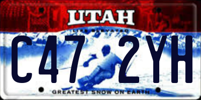 UT license plate C472YH