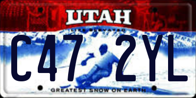 UT license plate C472YL