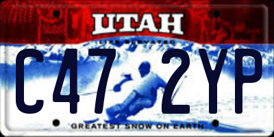 UT license plate C472YP