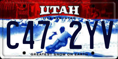 UT license plate C472YV