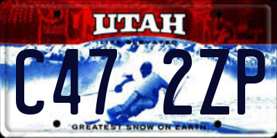 UT license plate C472ZP