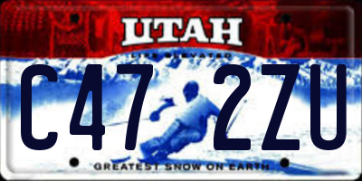 UT license plate C472ZU