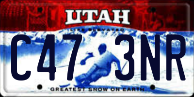 UT license plate C473NR