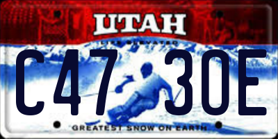 UT license plate C473OE