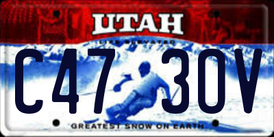 UT license plate C473OV