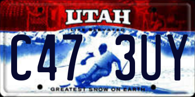 UT license plate C473UY