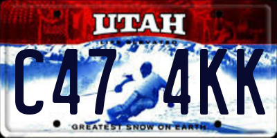 UT license plate C474KK