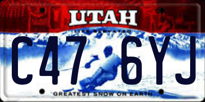 UT license plate C476YJ