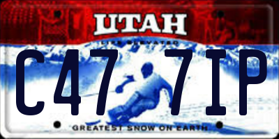 UT license plate C477IP