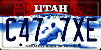 UT license plate C477XE