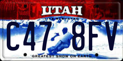 UT license plate C478FV