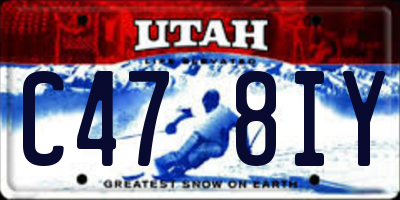 UT license plate C478IY