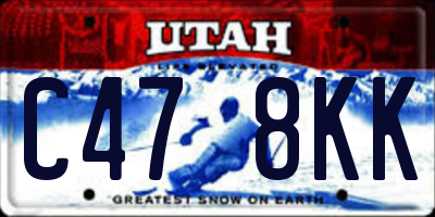 UT license plate C478KK
