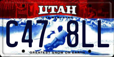 UT license plate C478LL