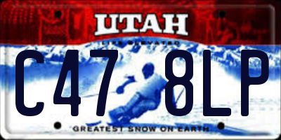 UT license plate C478LP