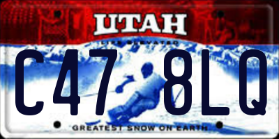 UT license plate C478LQ