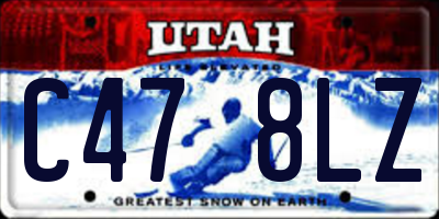 UT license plate C478LZ