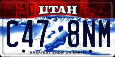 UT license plate C478NM