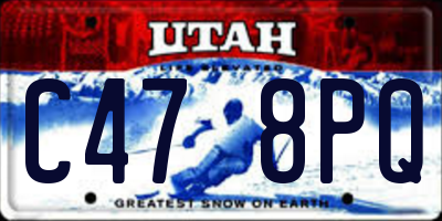 UT license plate C478PQ