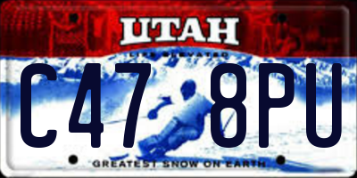 UT license plate C478PU