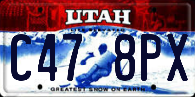 UT license plate C478PX