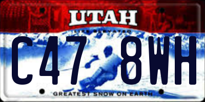 UT license plate C478WH