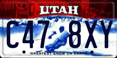 UT license plate C478XY