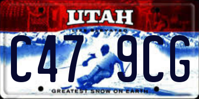 UT license plate C479CG