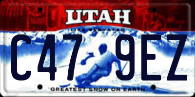 UT license plate C479EZ