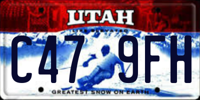 UT license plate C479FH