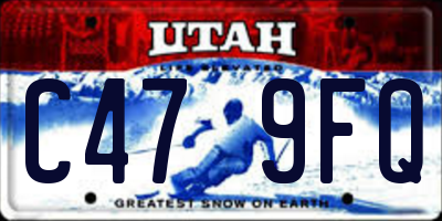 UT license plate C479FQ