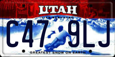 UT license plate C479LJ